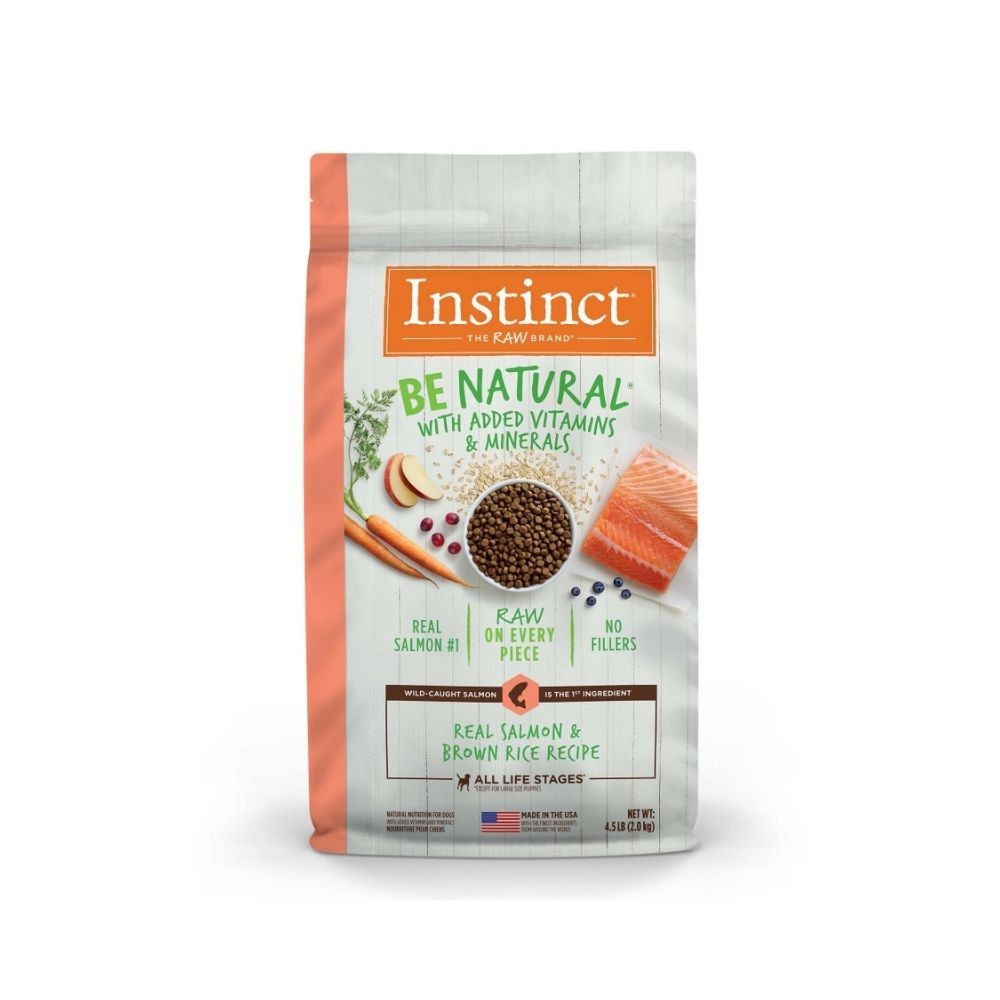 INSTINCT DOG BE NATURAL 2KG (4.5LB) REAL SALMON & BROWN RICE RECIPE DRY DOG FOOD image 2