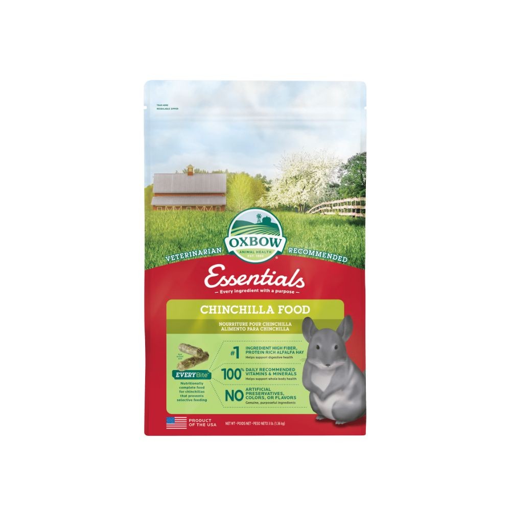 OXBOW FORTIFIED NUTRITION CHINCHILLA FOOD 1.36KG 3LBS image 2