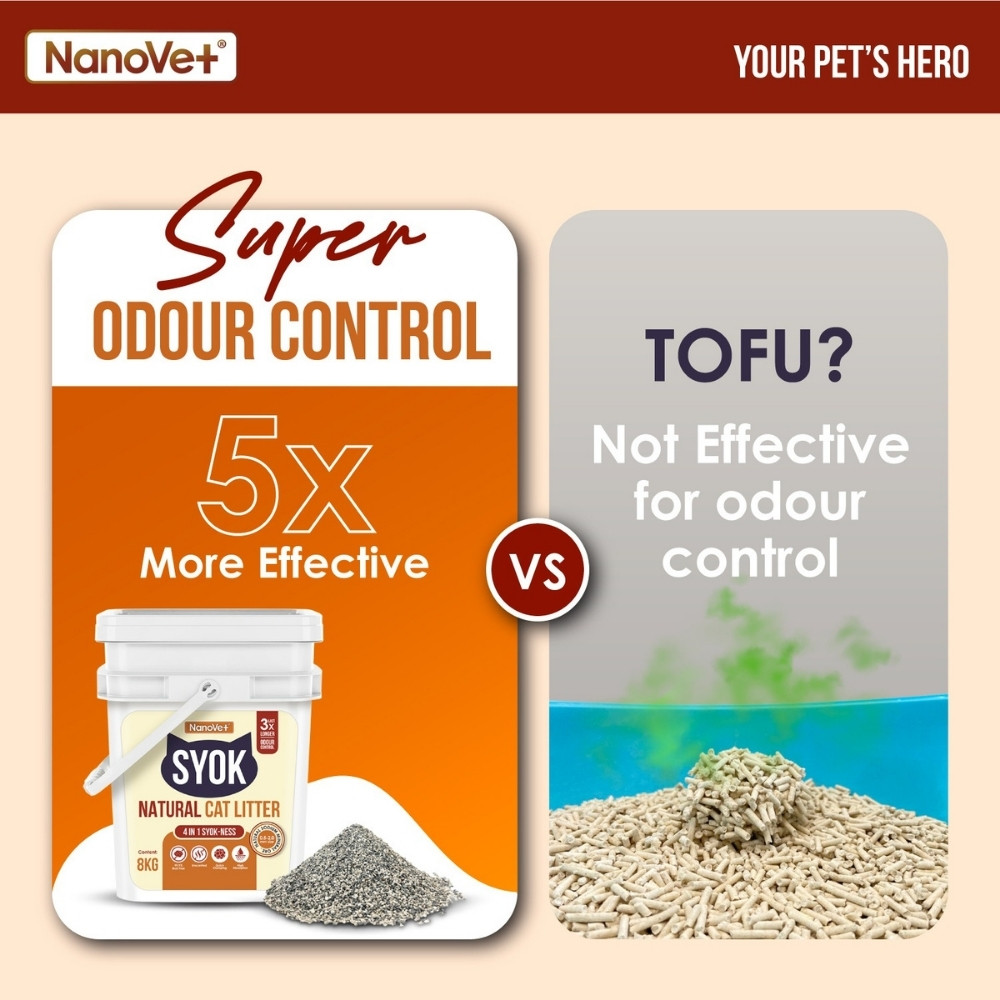NANOVET SYOK NATURAL REFILL BAG 4.5KG CAT LITTER image 9