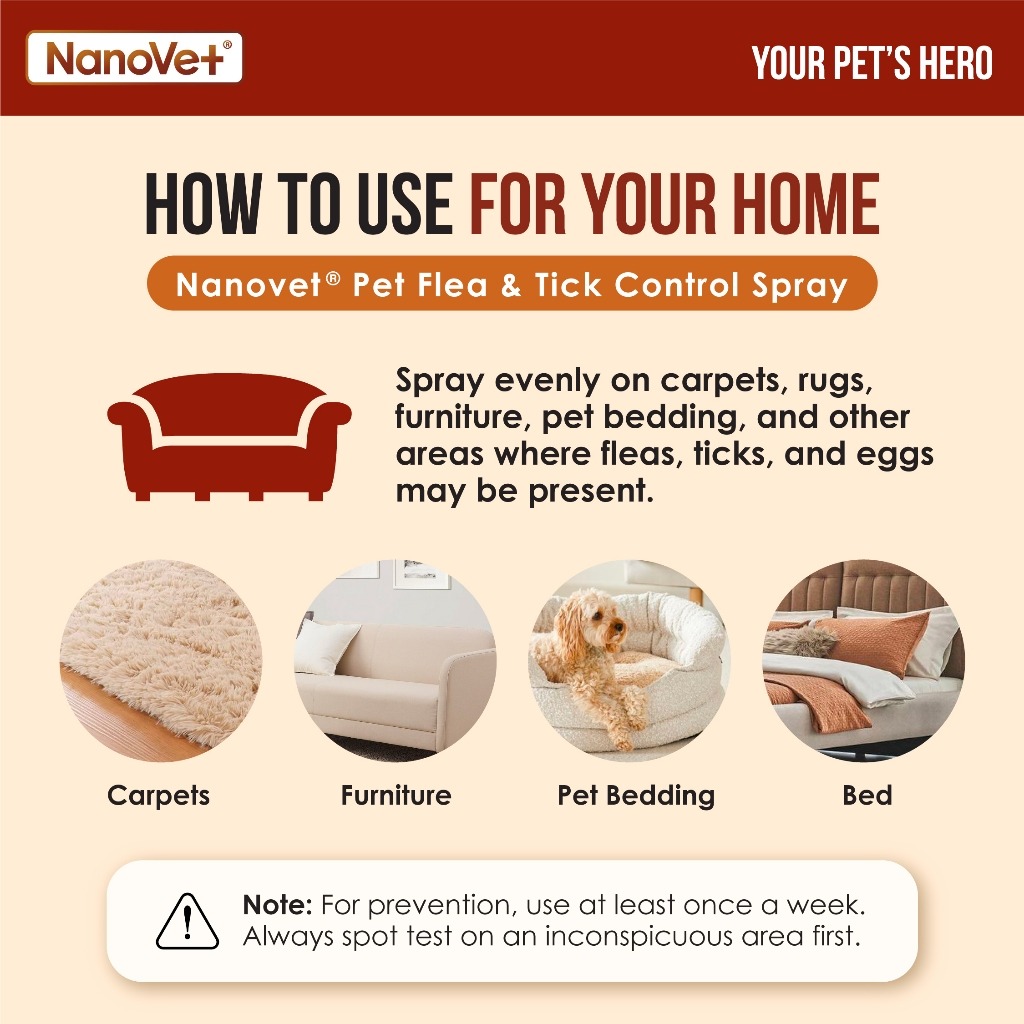 NANOVET FLEA & TICK SPRAY 500ML image 6
