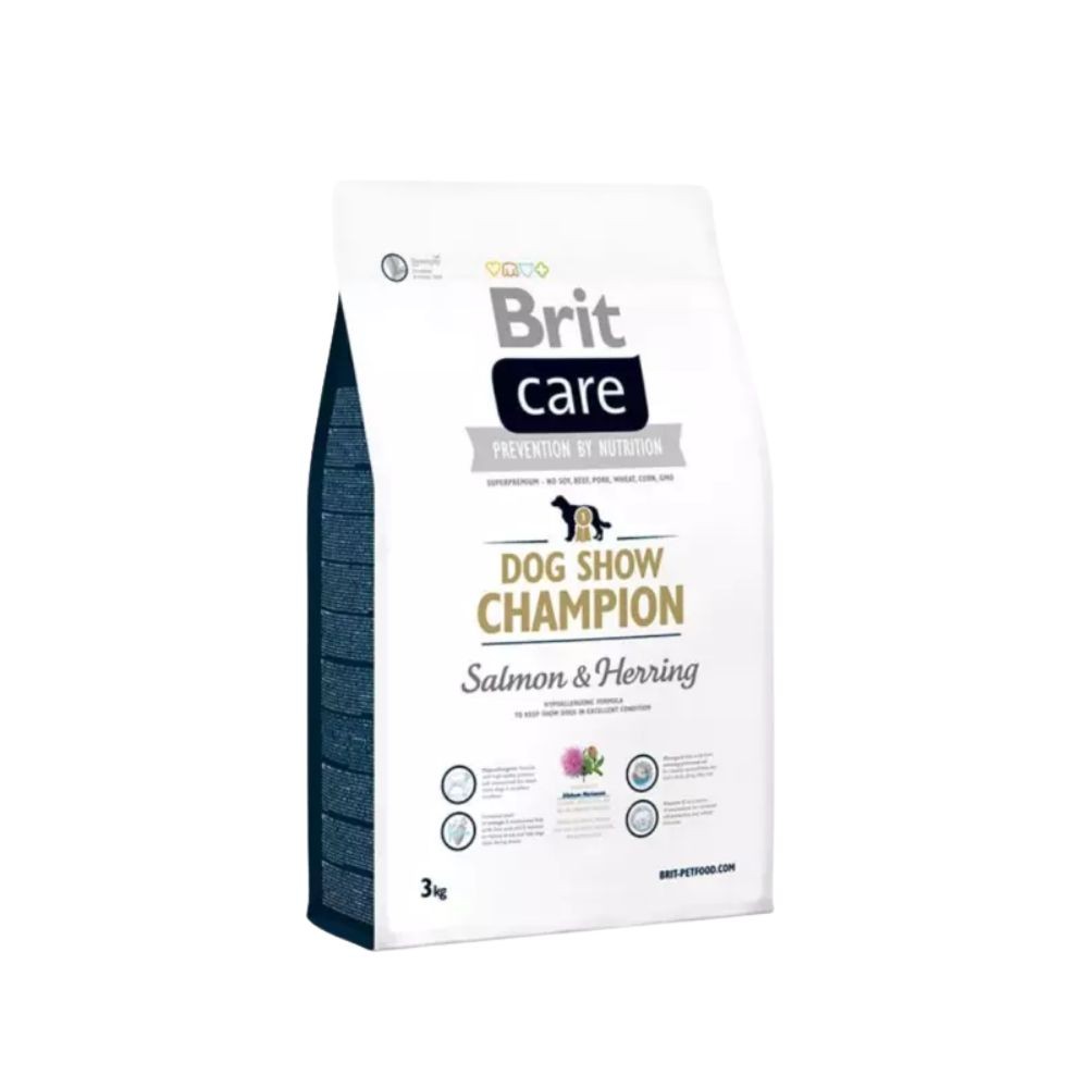 BRIT CARE DOG 3KG HYPOALLERGENIC DOG SHOW CHAMPION SALMON & HERRING DRY DOG FOOD image 2