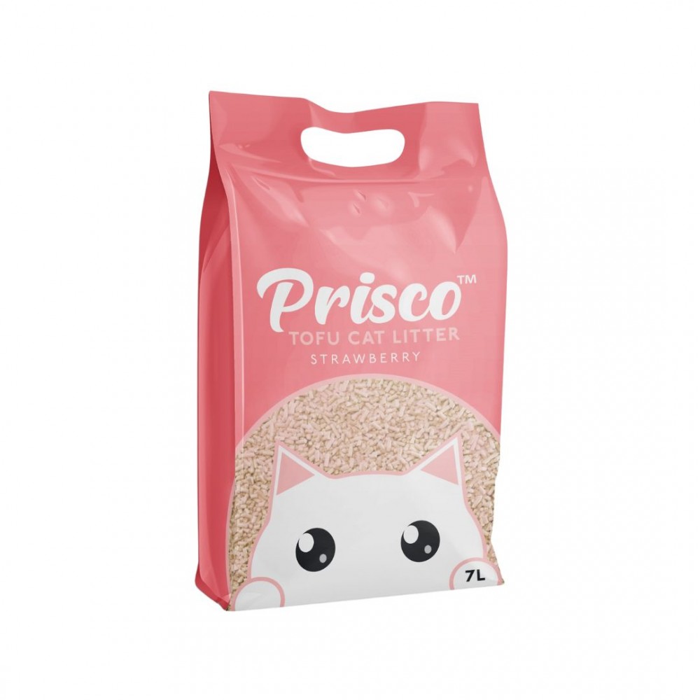 PRISCO 7L STRAWBERRY TOFU CAT LITTER image 2
