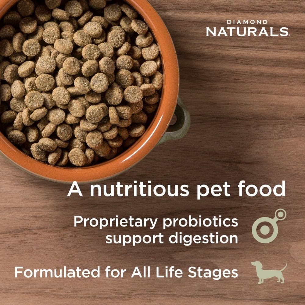 DIAMOND NATURALS DOG HOLISTIC 15KG SKIN & COAT ALL LIFE STAGES DRY DOG FOOD image 3
