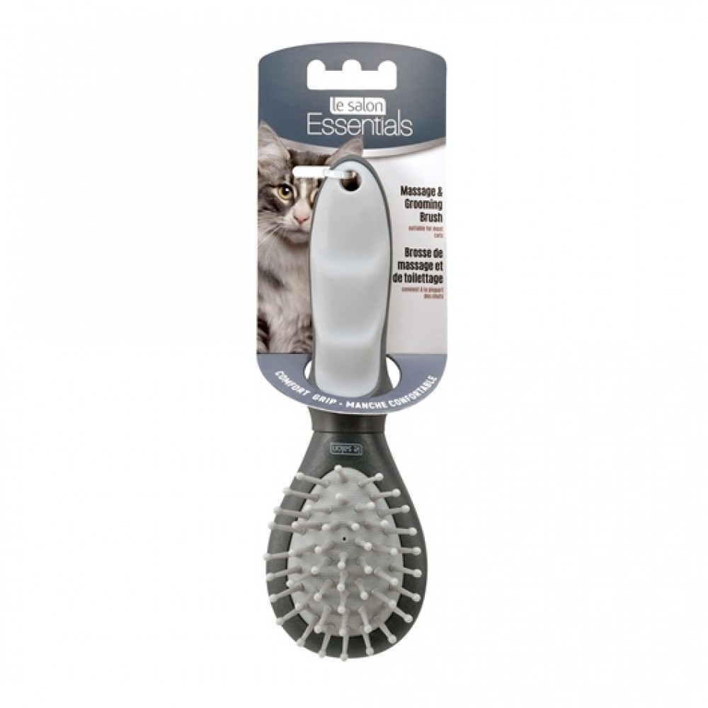 LE SALON ESSENTIALS CAT MASSAGE & GROOMING BRUSH SMALL image 3