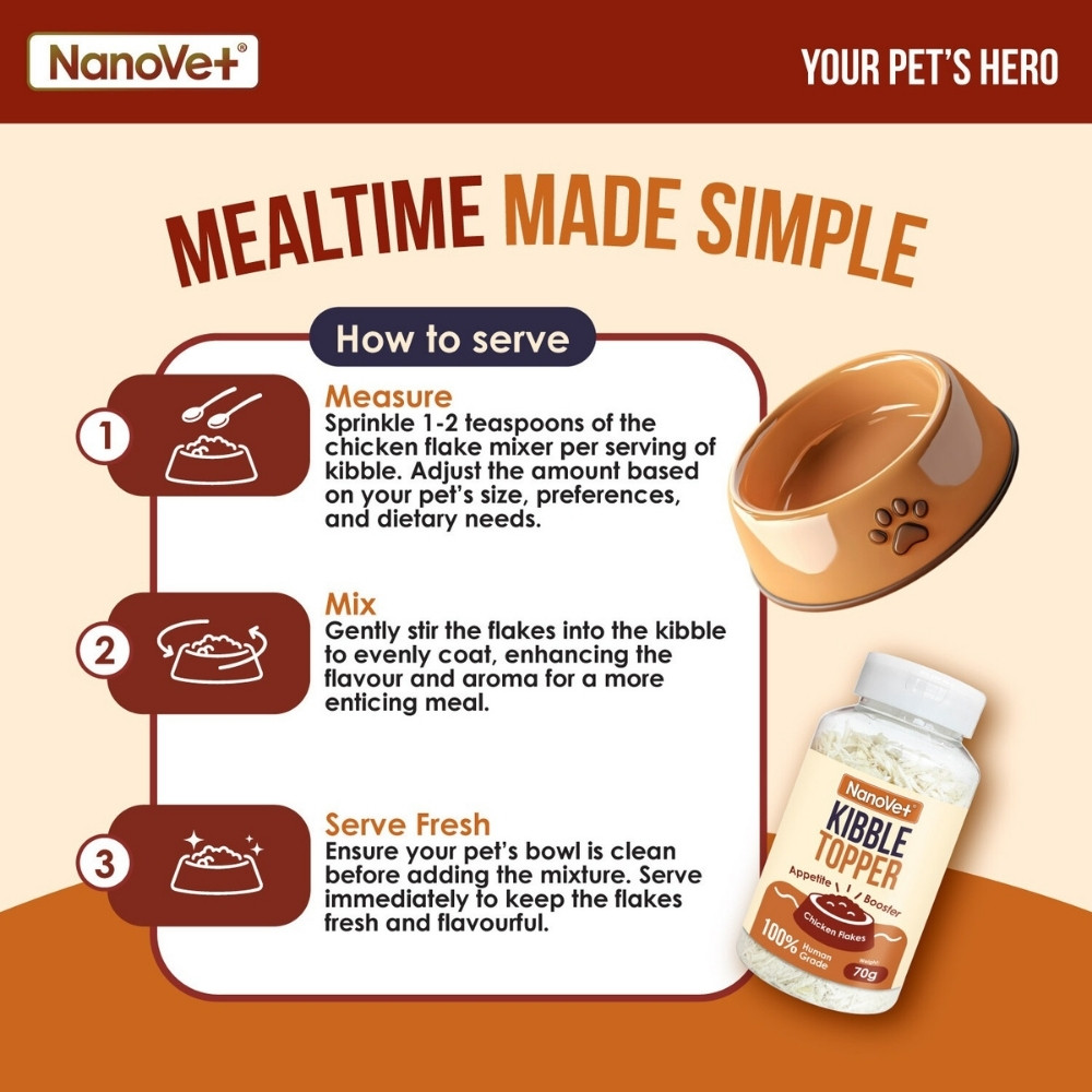 NANOVET KIBBLE TOPPER 70G image 2