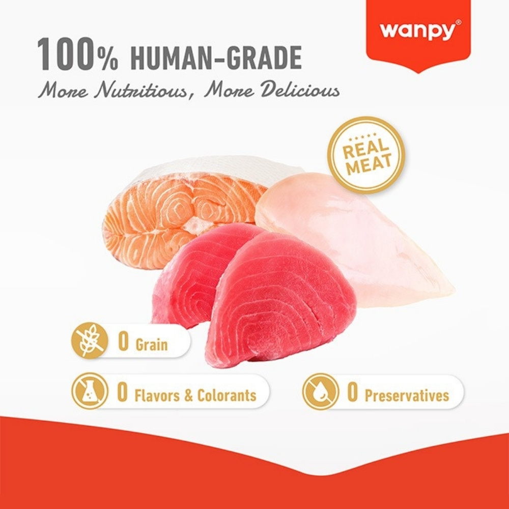WANPY CAT 70G STEW CHICKEN & DUCK FOR KITTEN POUCH WET CAT FOOD image 5