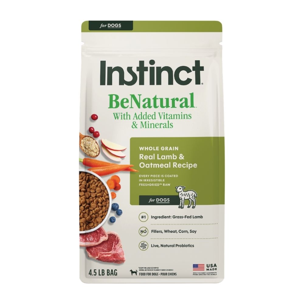 INSTINCT DOG BE NATURAL 2KG (4.5LB) REAL LAMB & OATMEAL RECIPE DRY DOG FOOD image 4