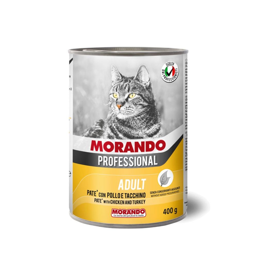 MORANDO CAT 400G PATE CHICKEN & TURKEY WET CAT FOOD image 2