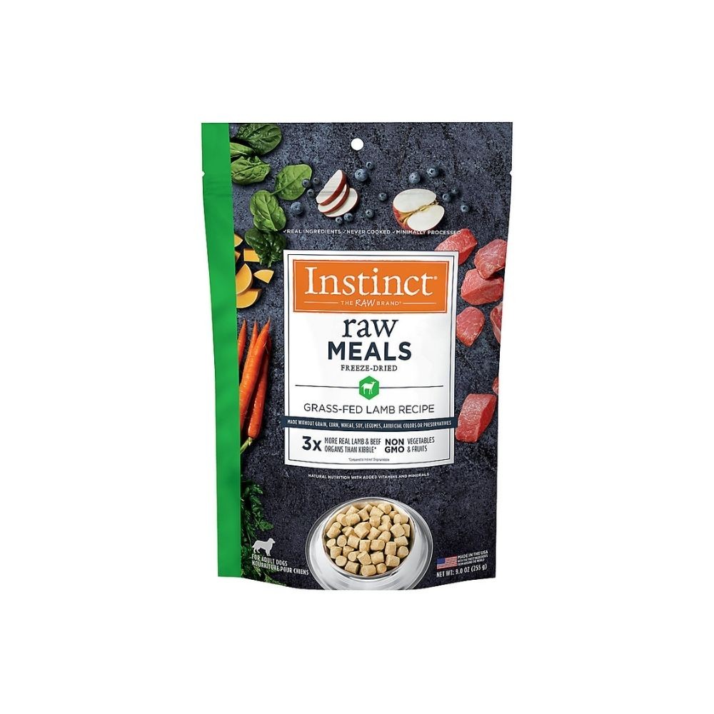 INSTINCT DOG FREEZE-DRIED RAW MEALS 255G (9OZ) GRASS FED LAMB RECIPE DRY DOG FOOD image 2
