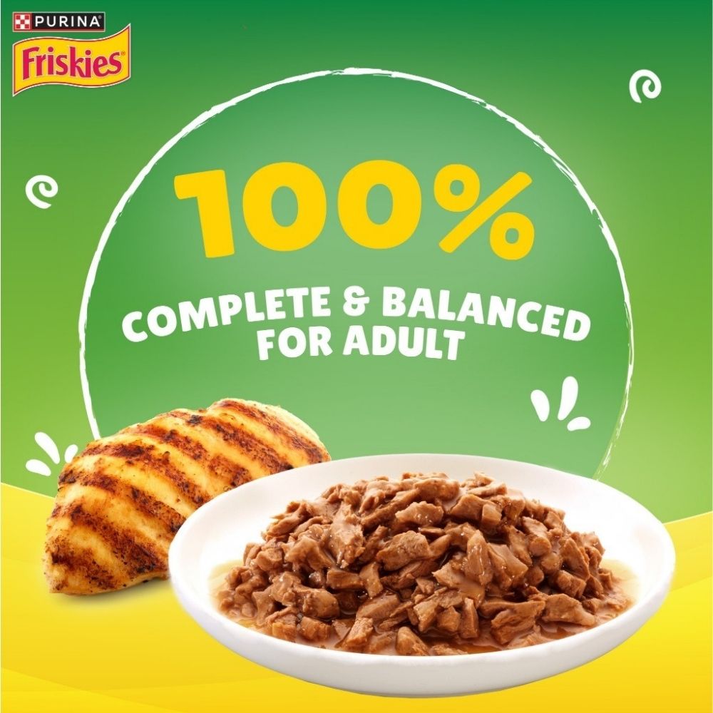 FRISKIES 70G ADULT GRAVY CHICKEN POUCH WET CAT FOOD image 4