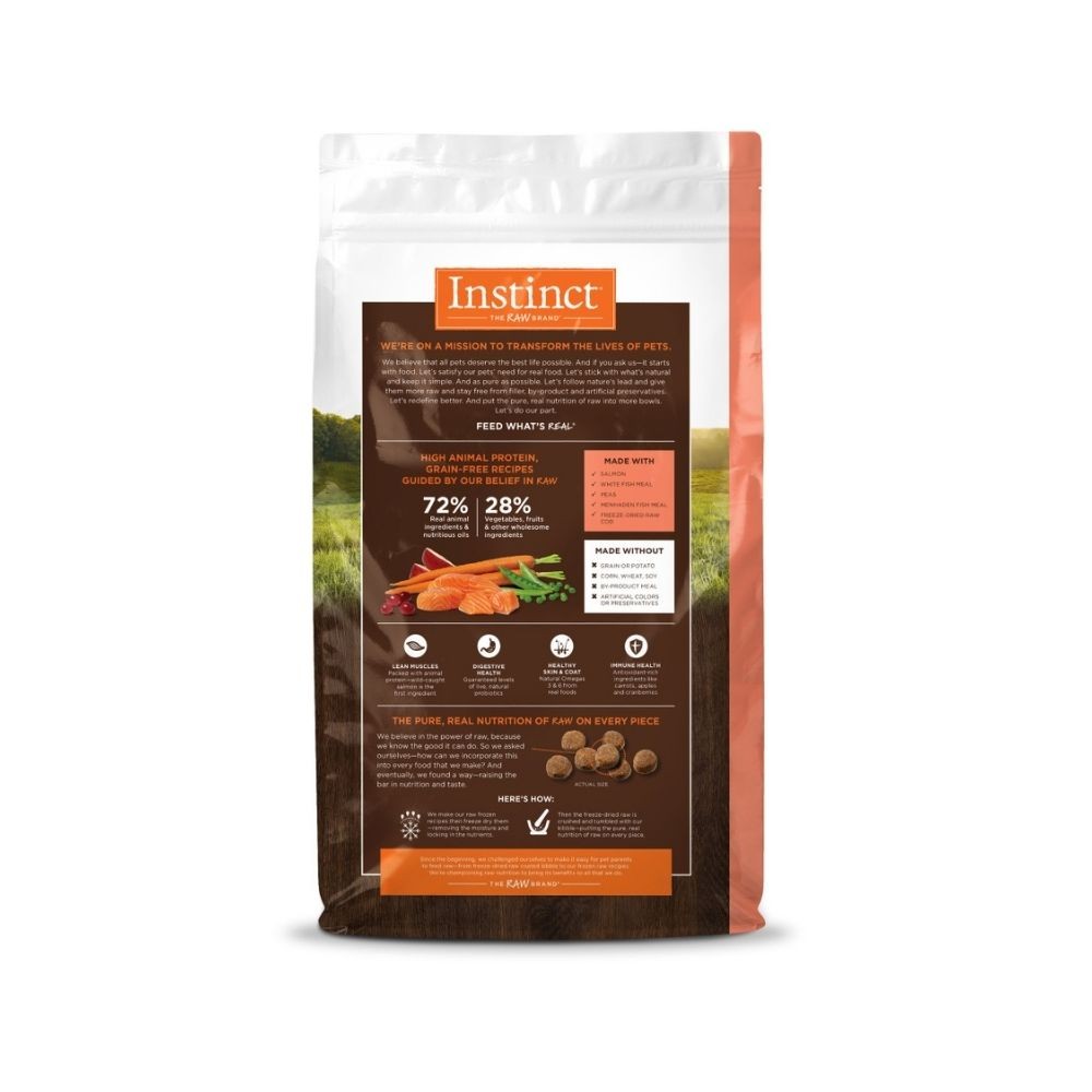 INSTINCT DOG ORIGINAL 1.8KG (4LB) GRAIN FREE RECIPE WITH REAL SALMON DRY DOG FOOD image 3
