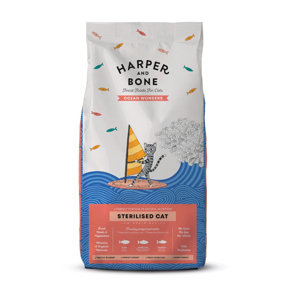 HARPER AND BONE CAT OCEAN WONDERS STERILISED DRY CAT FOOD image 2