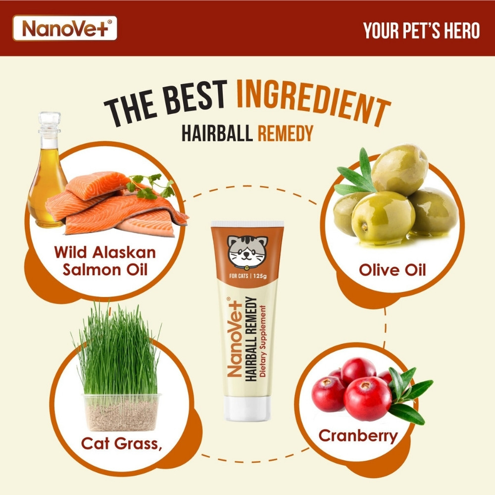 NANOVET HAIRBALL REMEDY FOR CAT 125G image 5