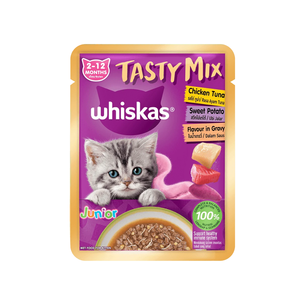 WHISKAS POUCH TASTY MIX 70G WET CAT FOOD image 6