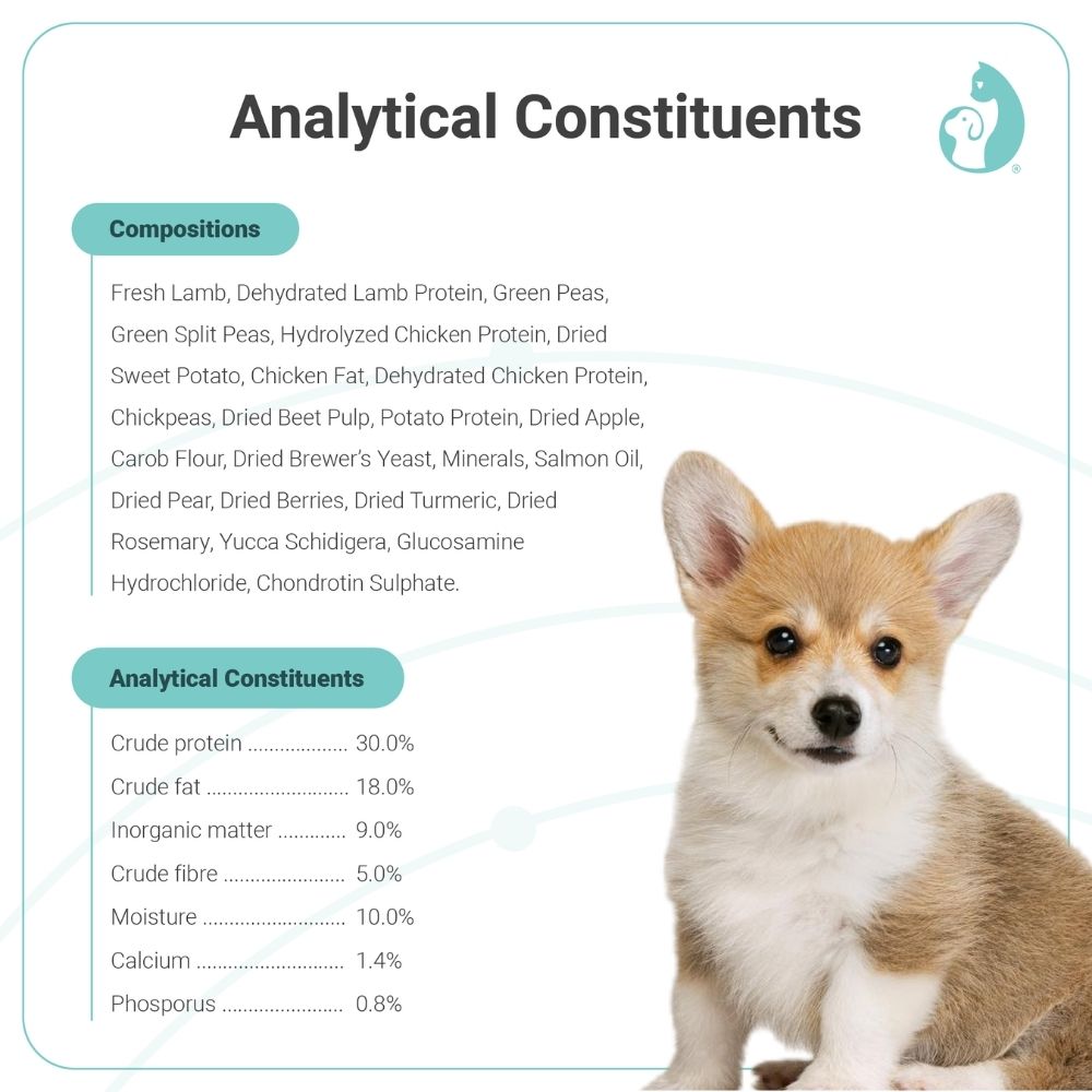 PET UNIVERSE NOURISH DOG VITALITY 4KG PUPPY GROWTH AND NOURISHMENT STAGE WITH FRESH LAMB DRY DOG FOOD image 2
