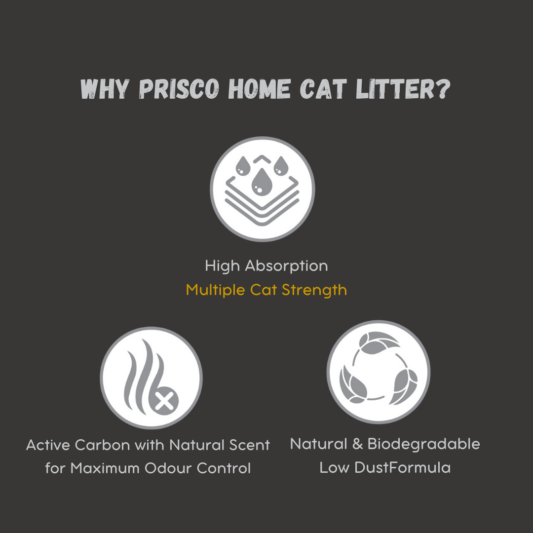 PRISCO HOME 10L MULTI-CAT NATURAL CLUMPING CAT LITTER image 2