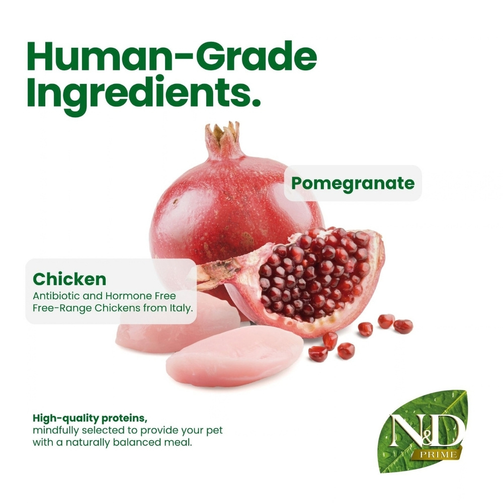 FARMINA N&D 1.5KG PRIME CHICKEN & POMEGRANATE NEUTERED DRY CAT FOOD image 6