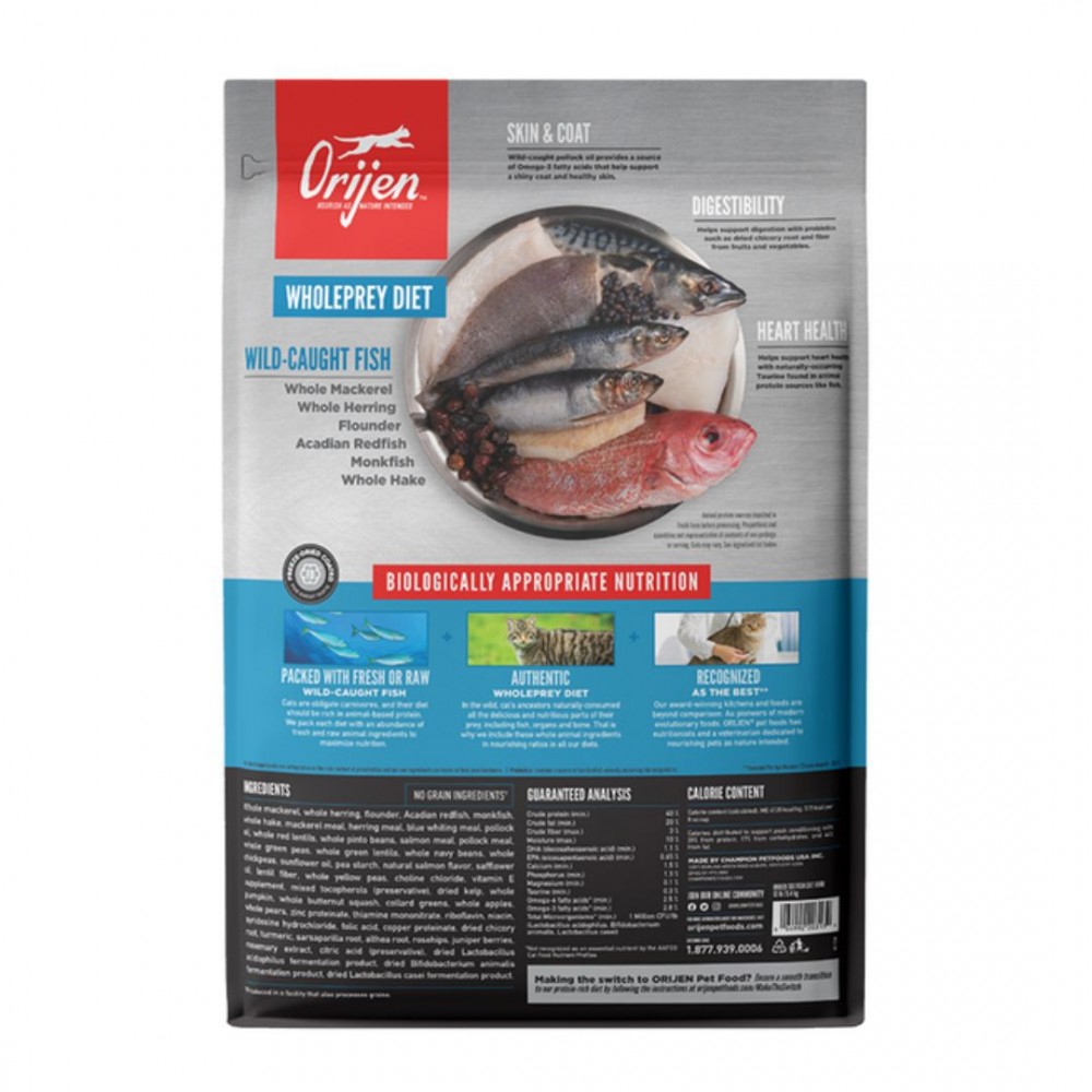 ORIJEN CAT 1.8KG SIX FISH DRY CAT FOOD image 3