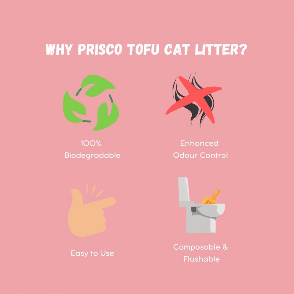 PRISCO 7L STRAWBERRY TOFU CAT LITTER image 4