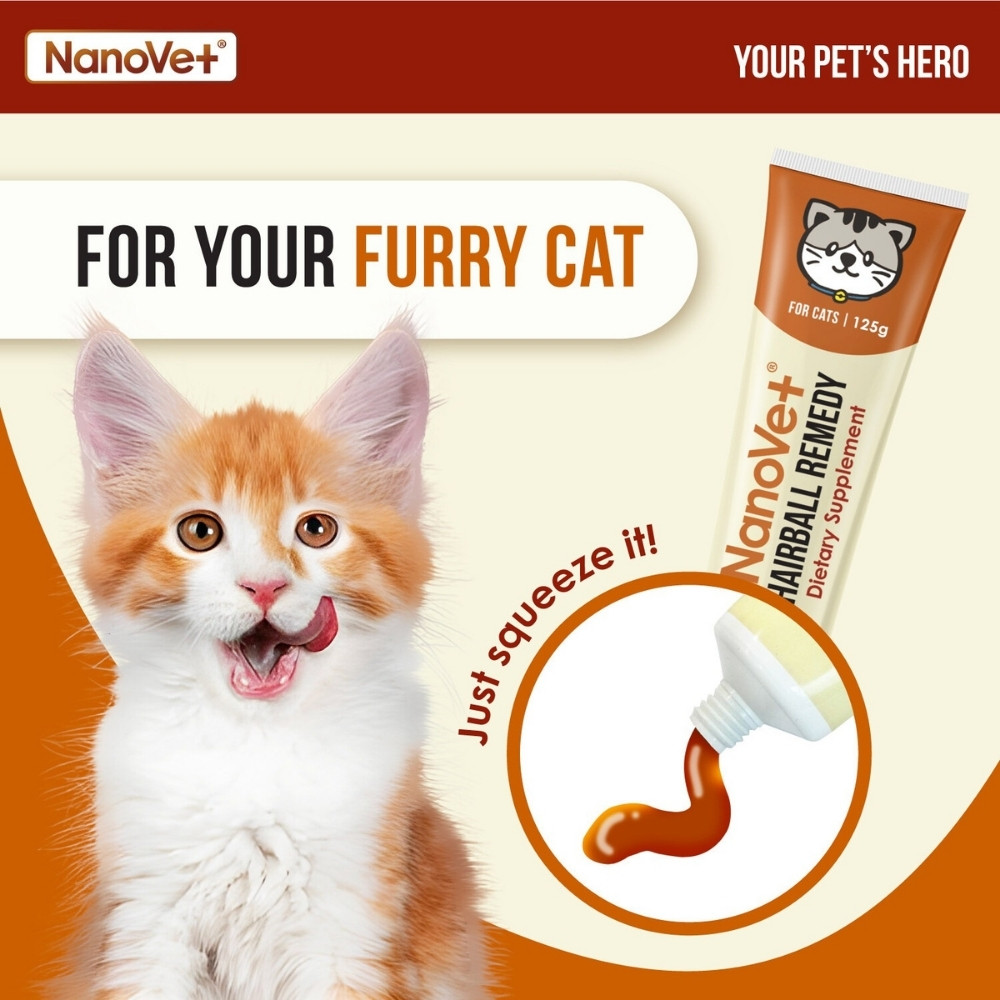 NANOVET HAIRBALL REMEDY FOR CAT 125G image 2