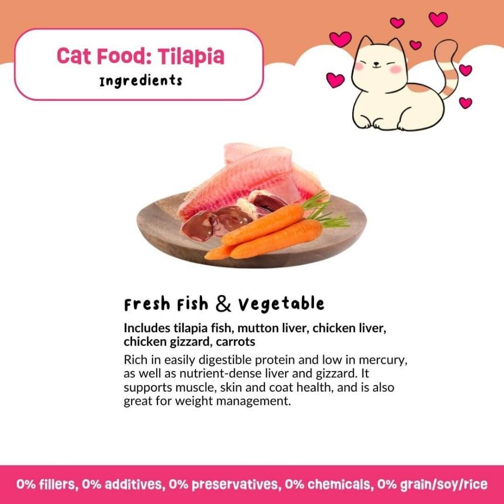 PETCHEF CAT 100G TILAPIA RECIPE COOKED CAT FOOD image 7