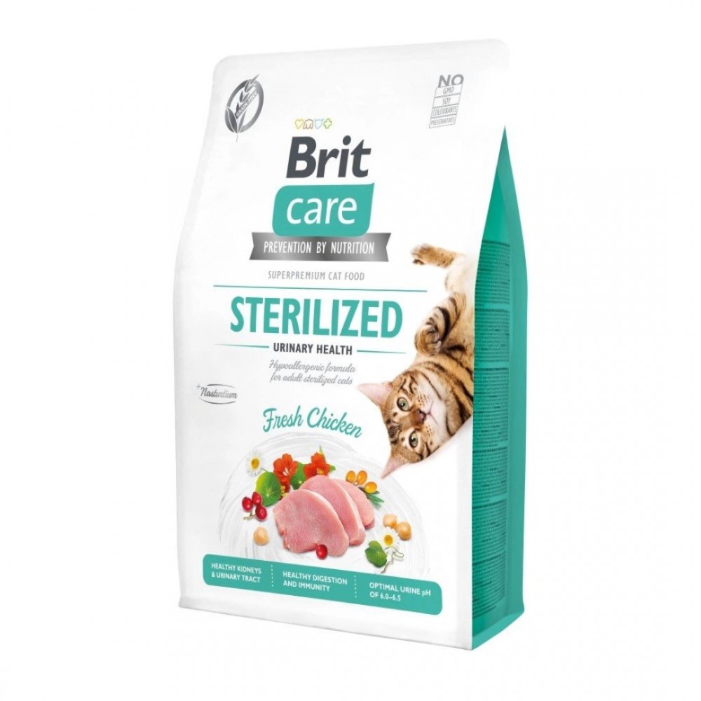 BRIT CARE CAT 7KG GRAIN FREE STERILISED URINARY HEALTH DRY CAT FOOD image 2