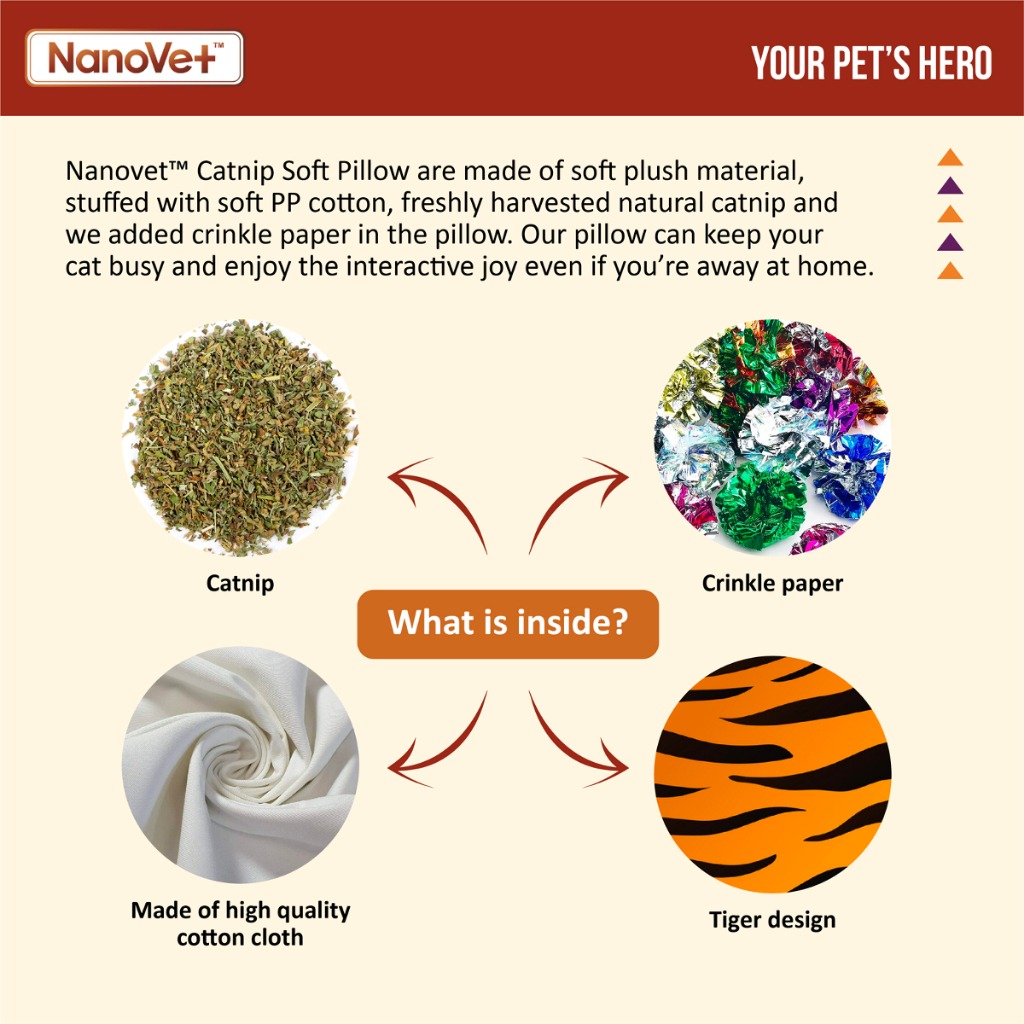 NANOVET CATNIP SOFT PILLOW image 2
