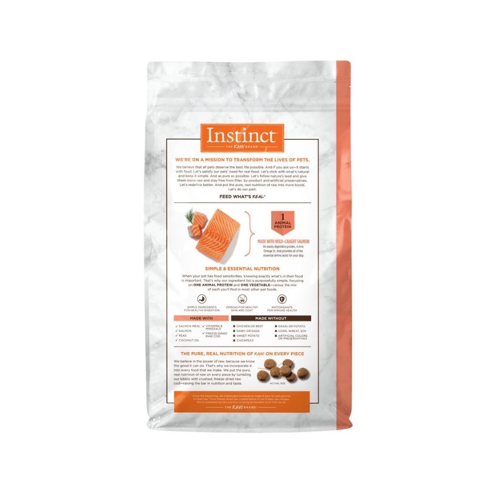 INSTINCT DOG LID 1.8KG (4LB) GRAIN FREE RECIPE WITH REAL SALMON DRY DOG FOOD image 3