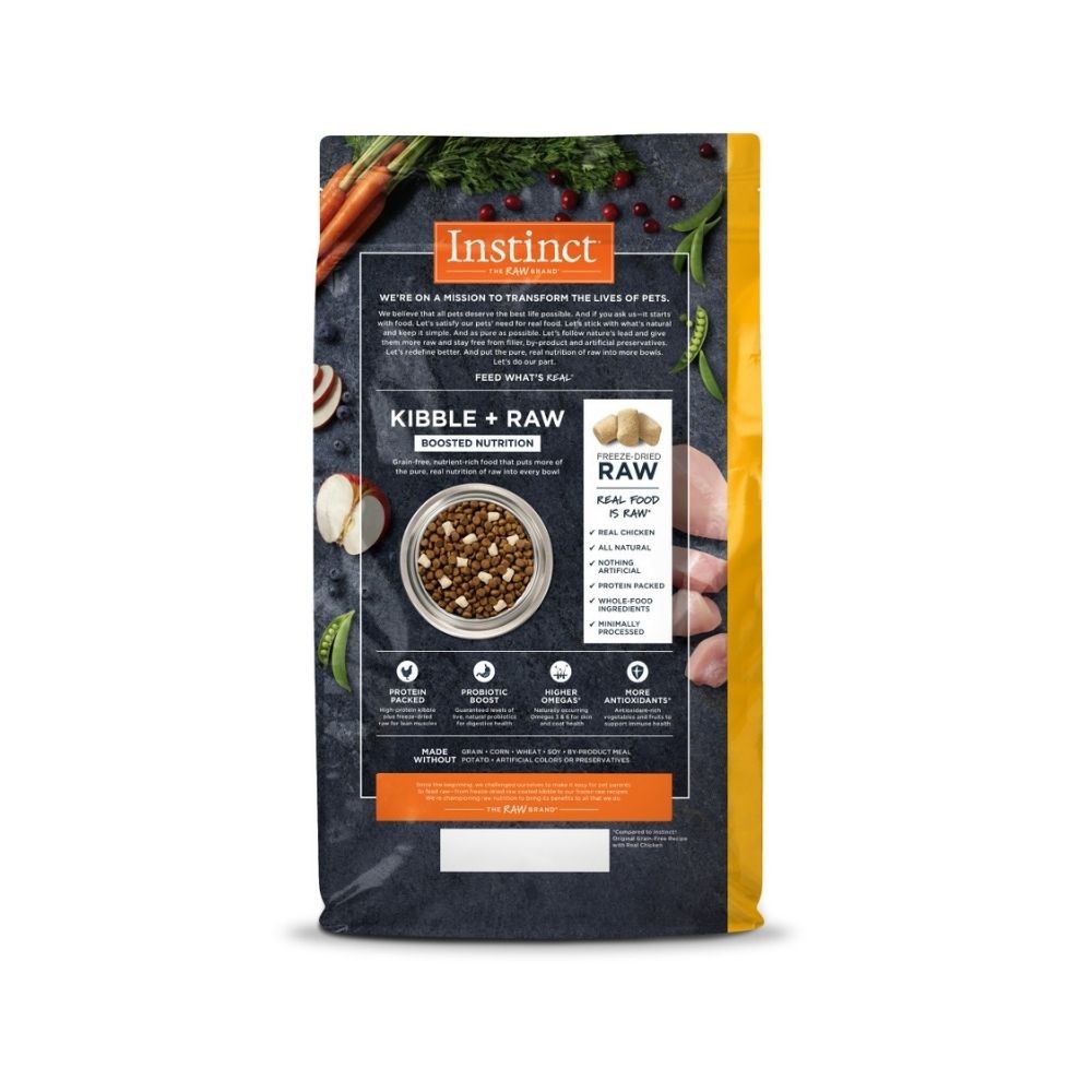 INSTINCT DOG RAW BOOST 1.8KG (4LB) GRAIN FREE RECIPE WITH REAL CHICKEN DRY DOG FOOD image 3