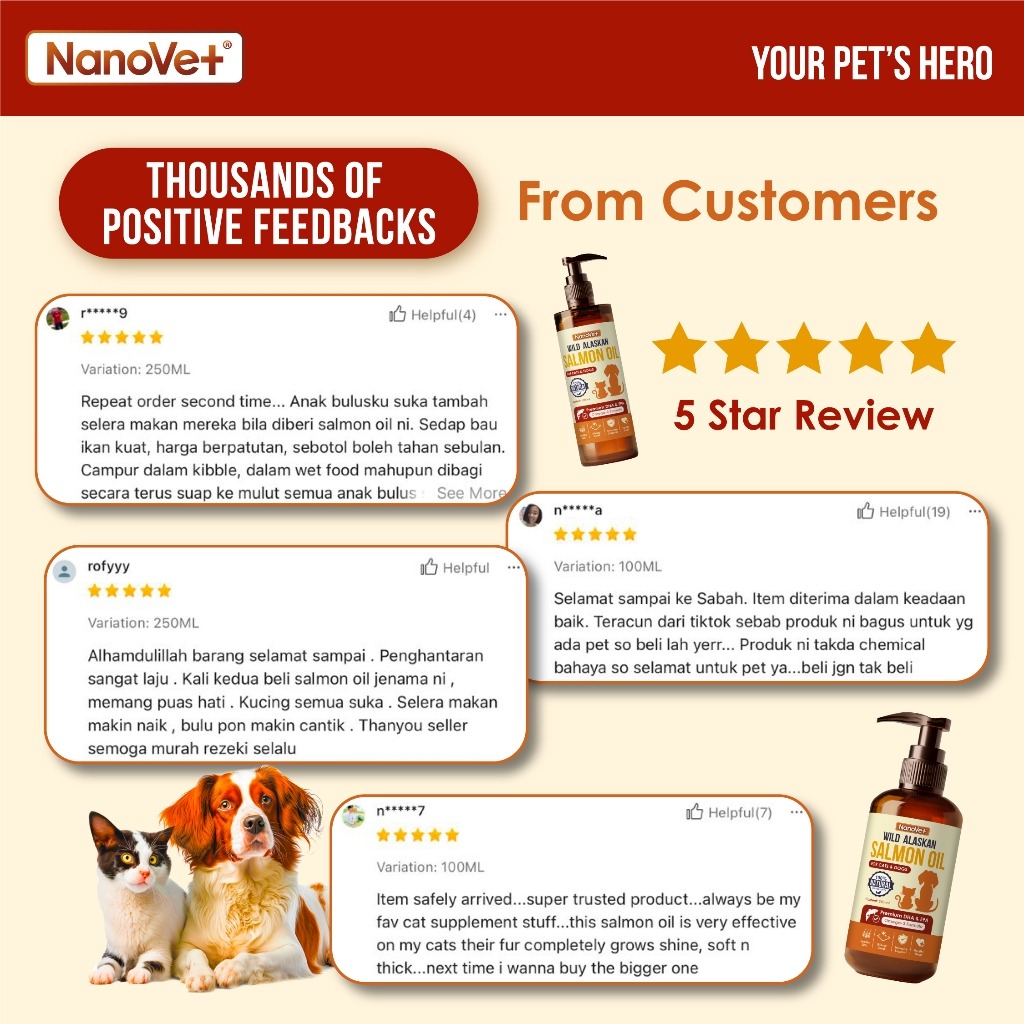 NANOVET WILD ALASKAN SALMON OIL 100ML image 2
