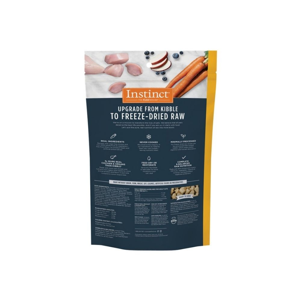 INSTINCT CAT FREEZE-DRIED RAW MEALS 269G (9.5OZ) CAGE FREE CHICKEN RECIPE CAT FOOD image 10