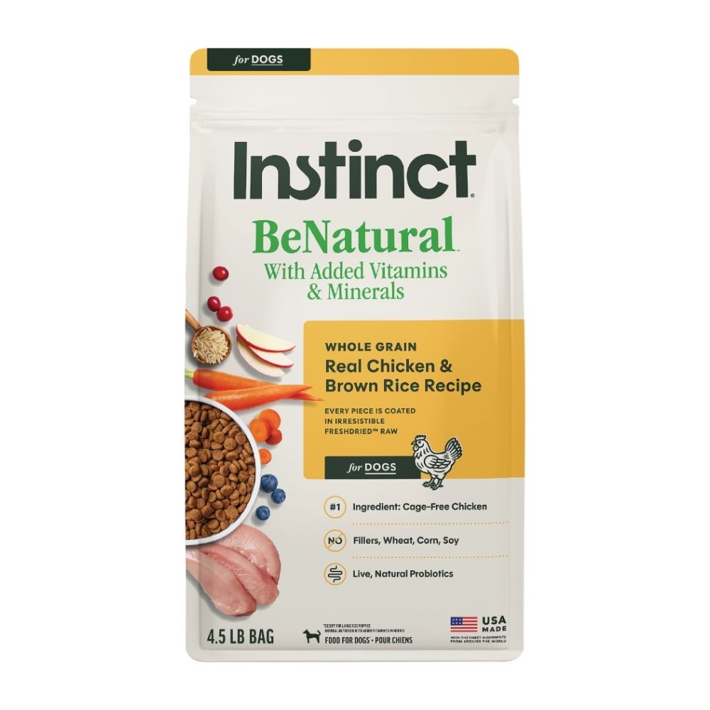 INSTINCT DOG BE NATURAL 2KG (4.5LB) CHICKEN & BROWN RICE RECIPE DRY DOG FOOD image 4