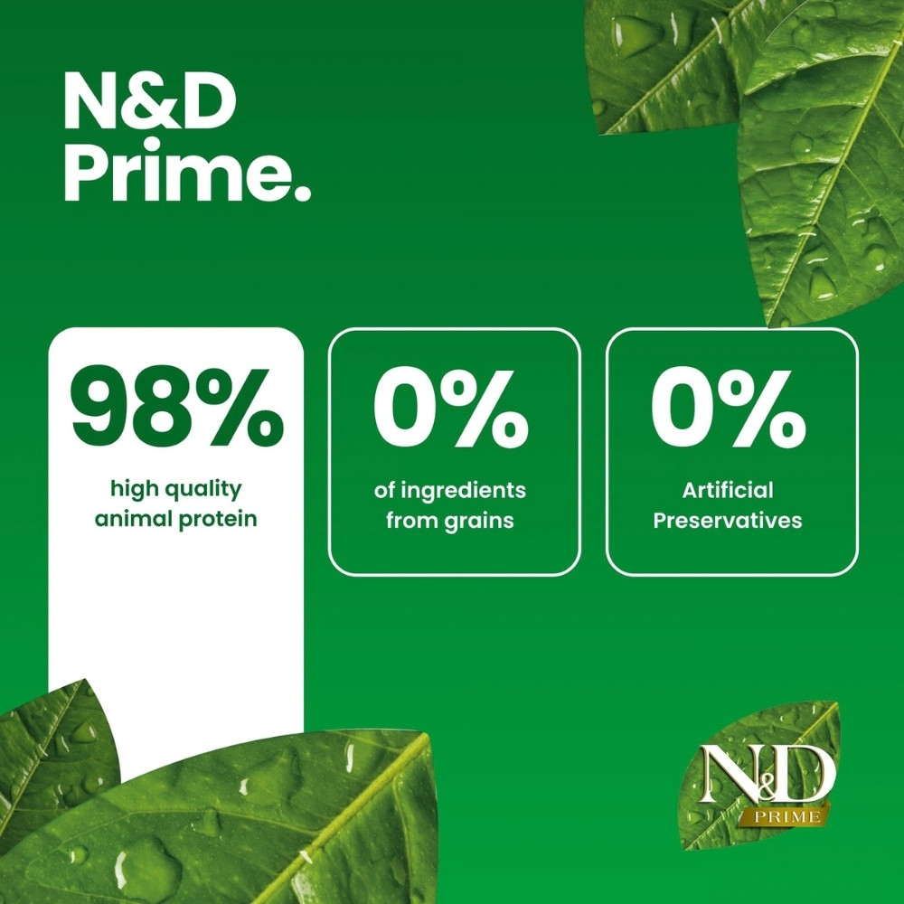 FARMINA N&D 1.5KG PRIME CHICKEN & POMEGRANATE ADULT DRY CAT FOOD image 7