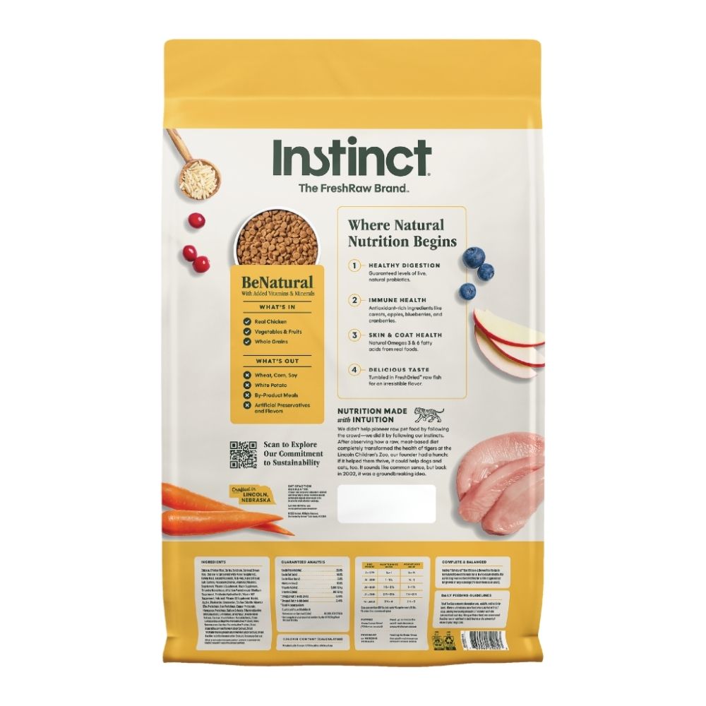 INSTINCT DOG BE NATURAL 11.3KG (25LB) REAL CHICKEN & BROWN RICE RECIPE DRY DOG FOOD image 7