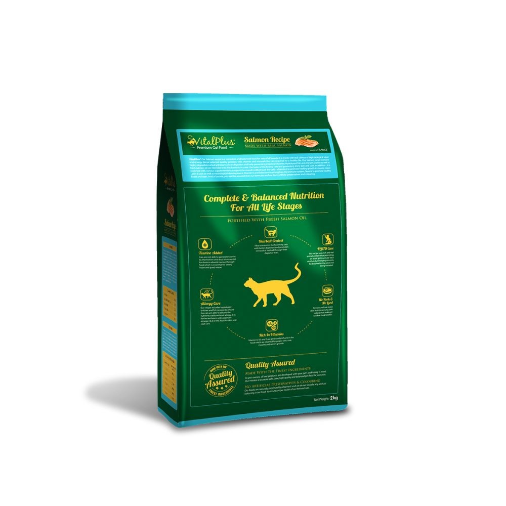 VITALPLUS CAT SALMON RECIPE 2KG DRY CAT FOOD image 2