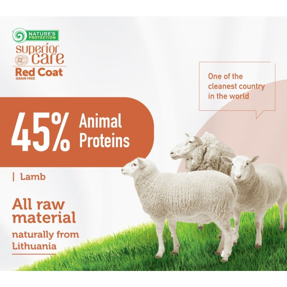 NATURE'S PROTECTION SUPERIOR CARE RED COAT LAMB ADULT SMALL BREED 1.5KG DRY DOG FOOD image 4