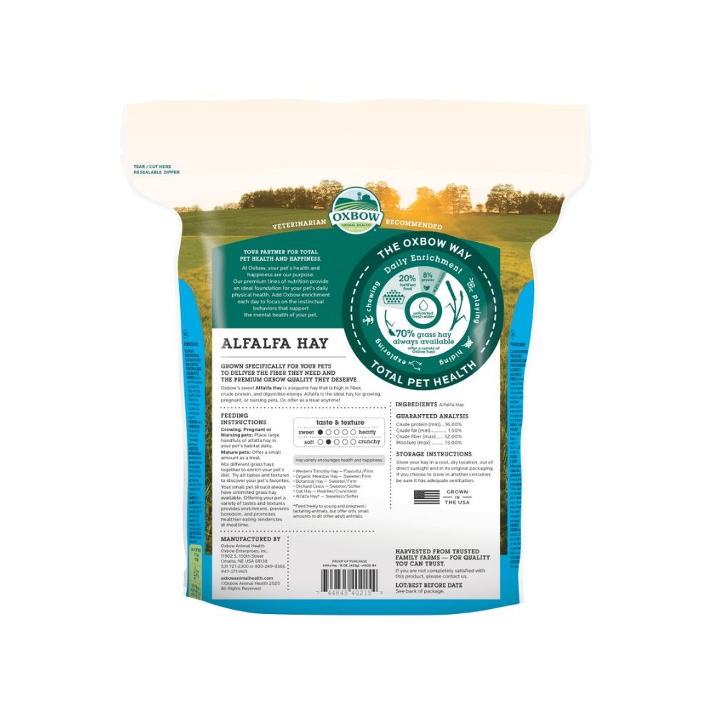 OXBOW ALFALFA HAY 425G 15OZ image 2