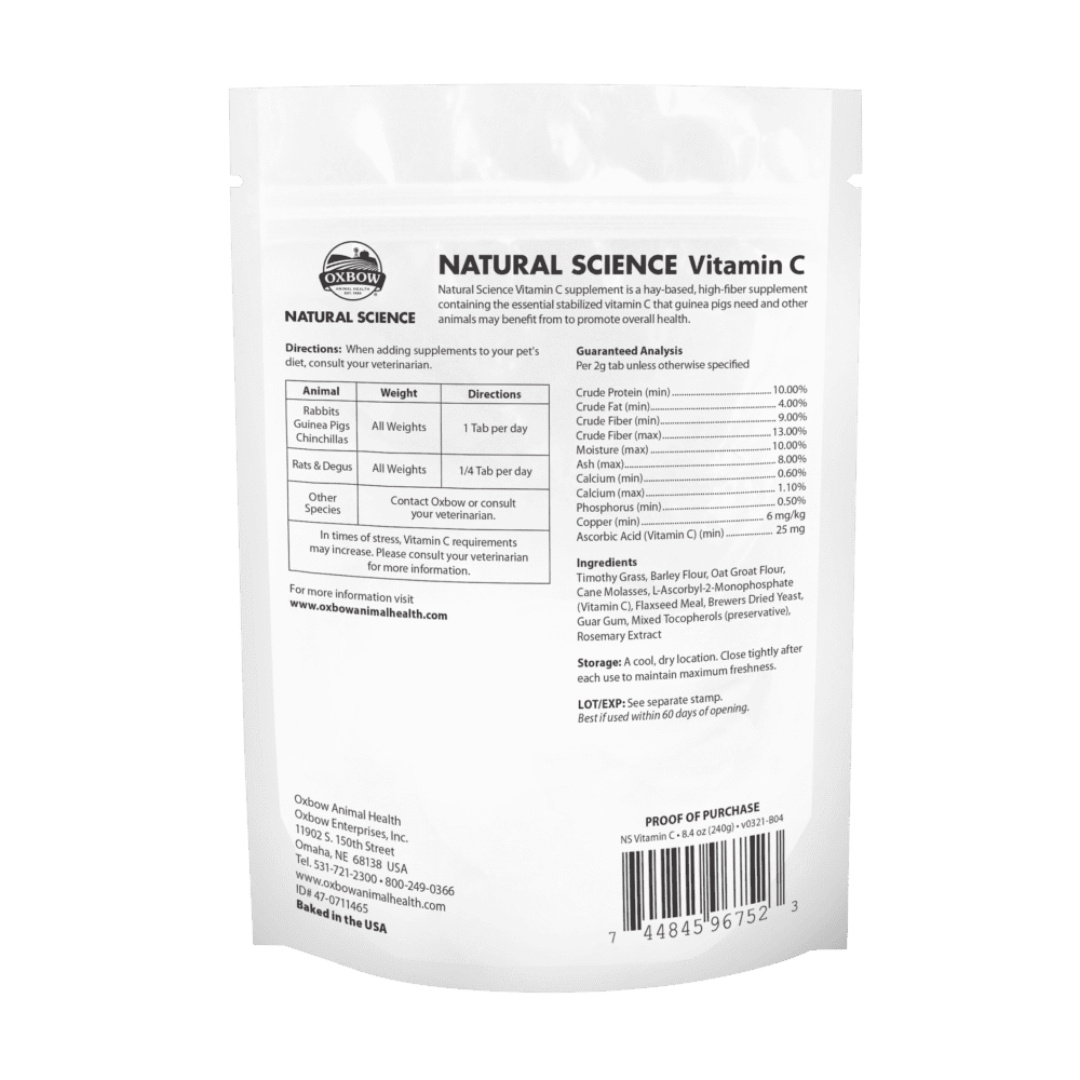 OXBOW NATURAL SCIENCE VITAMIN C SUPPLEMENTS 120G 4.2OZ image 3