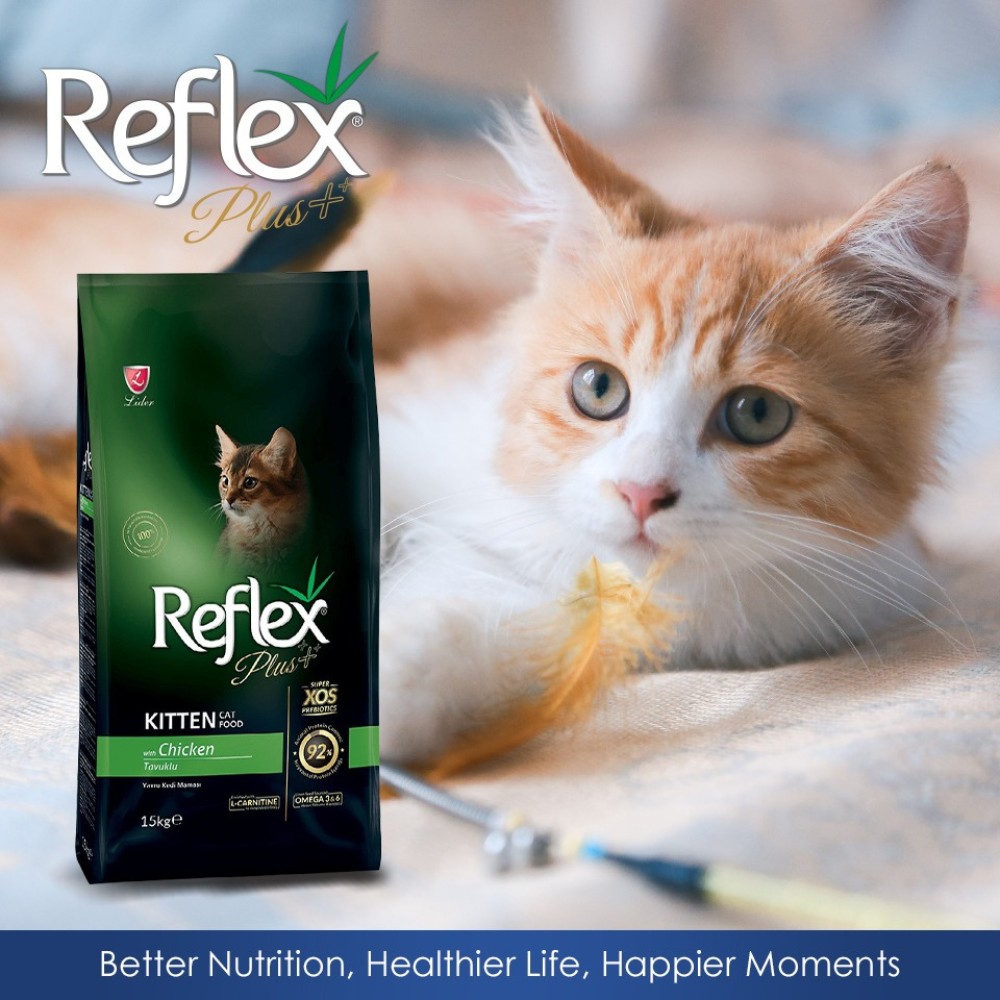 REFLEX PLUS CAT 8KG KITTEN CHICKEN DRY CAT FOOD image 2