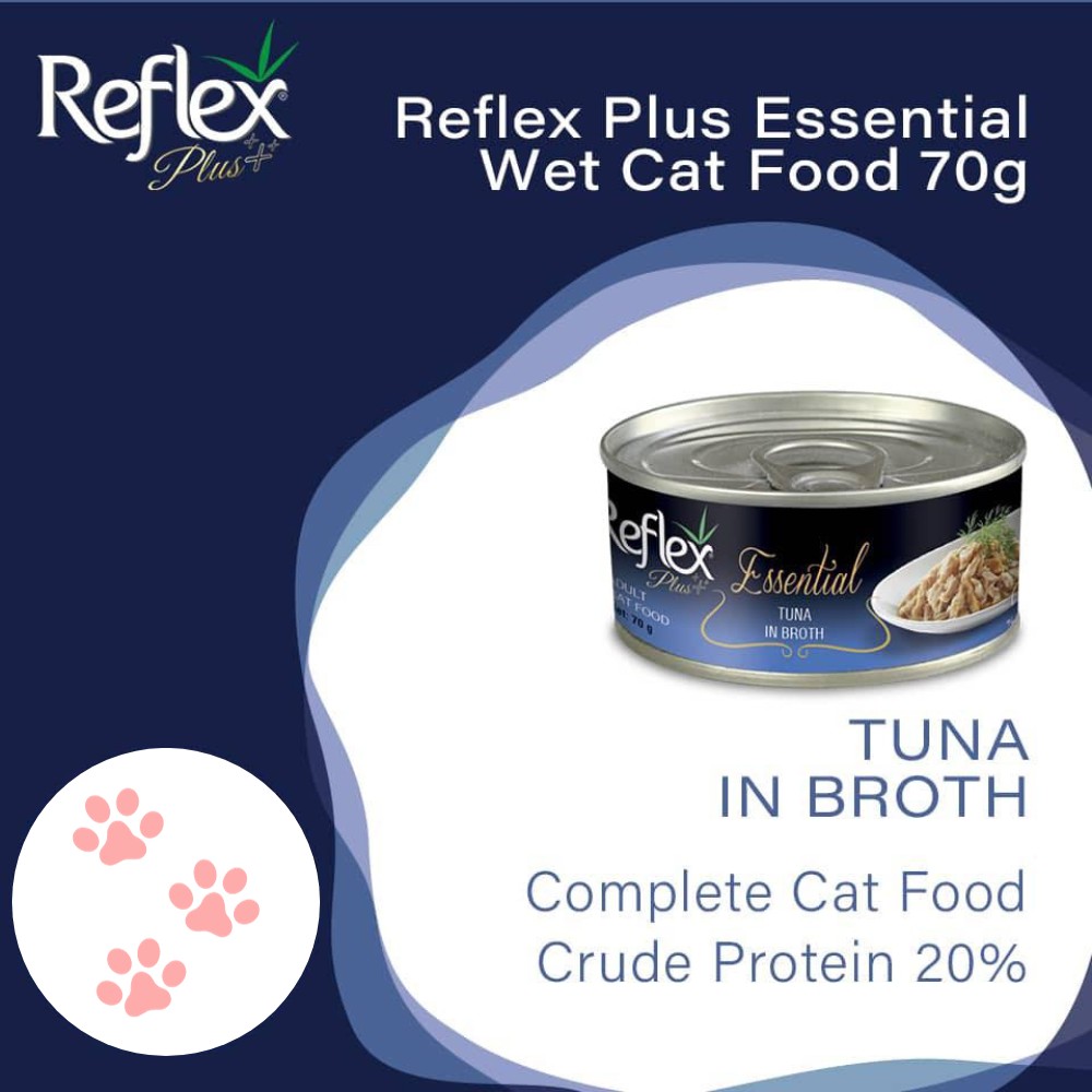 REFLEX PLUS ESSENTIAL TUNA IN BROTH 70G WET CAT FOOD image 2