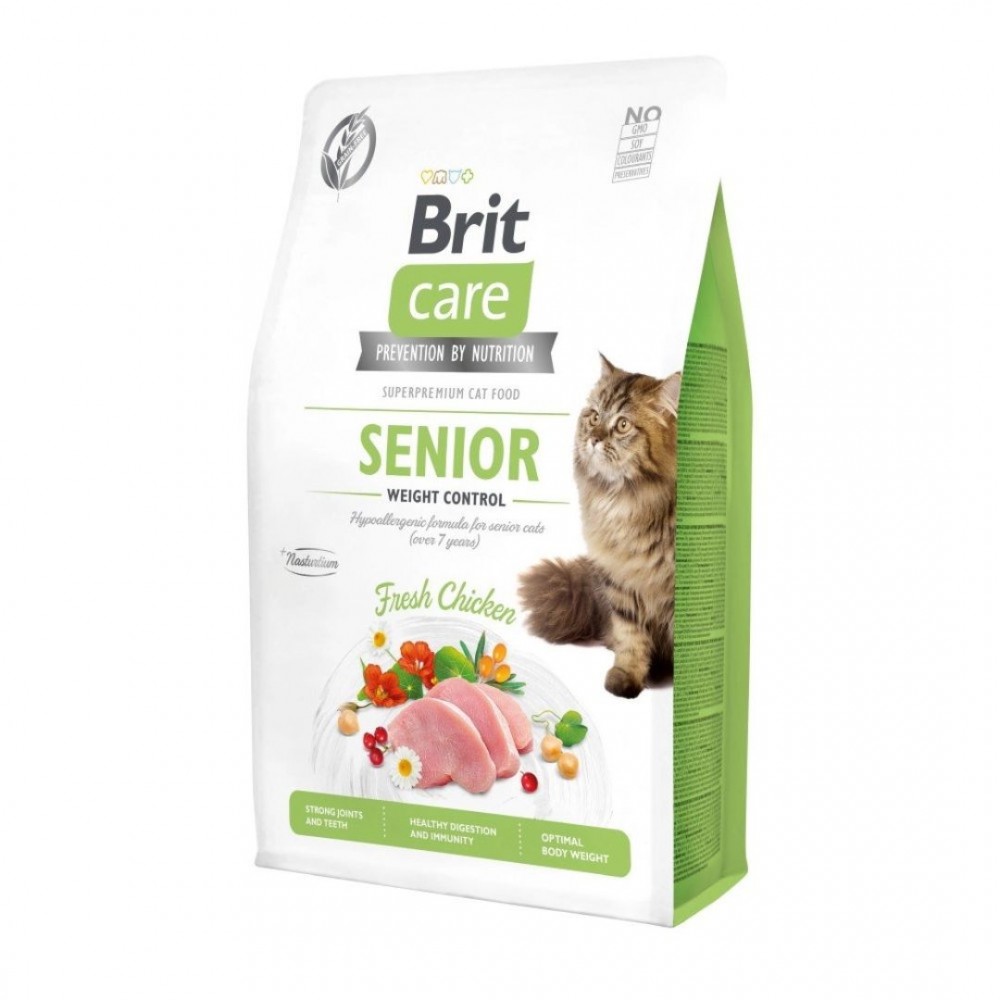 BRIT CARE CAT 2KG GRAIN FREE SENIOR WEIGHT CONTROL DRY CAT FOOD image 2