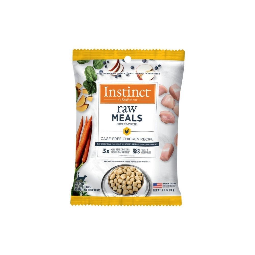INSTINCT CAT FREEZE-DRIED RAW MEALS 56G CAGE FREE CHICKEN RECIPE DRY CAT FOOD image 2