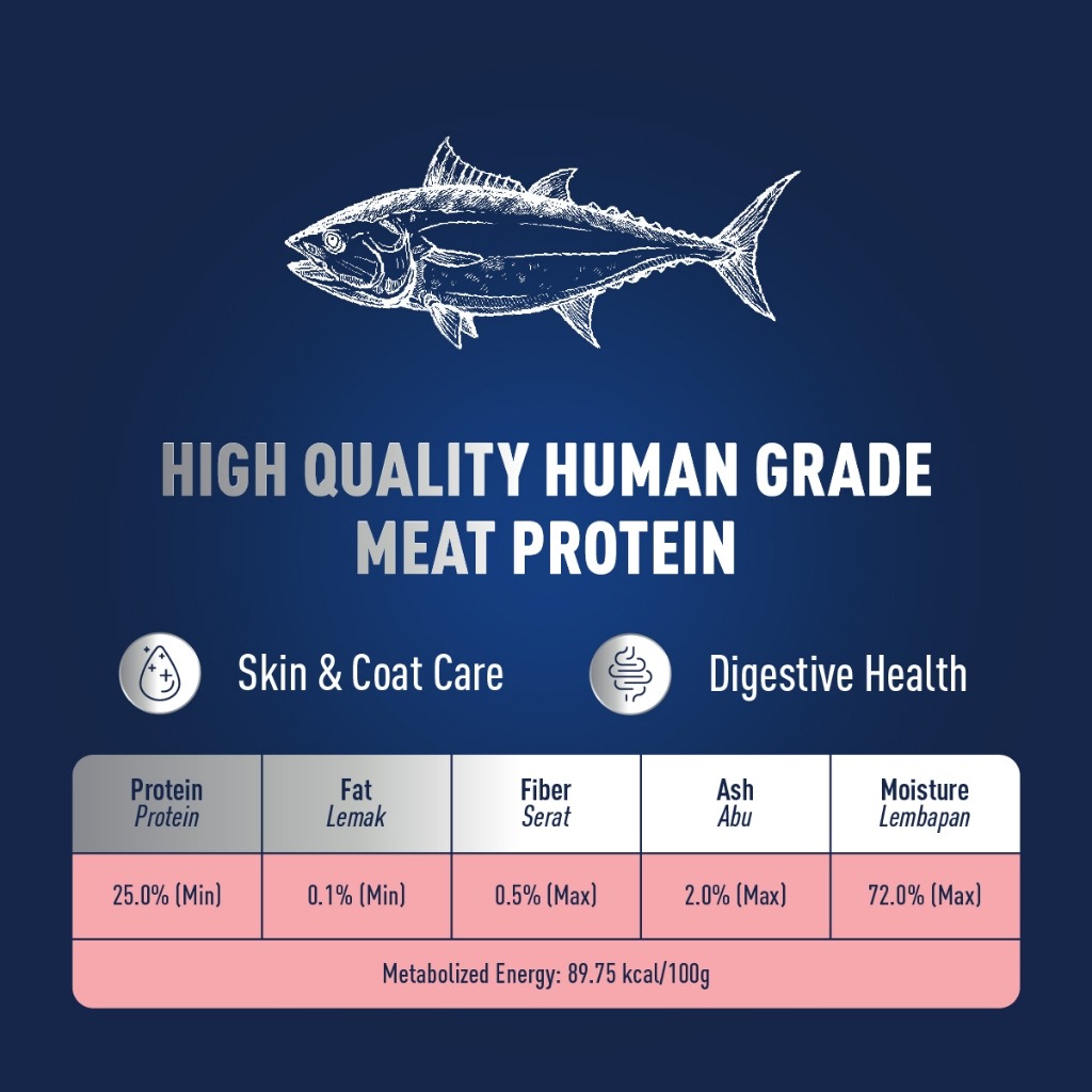 DELIZIOS 22G TUNA WHOLE LOIN FILETTO CAT SNACK image 3