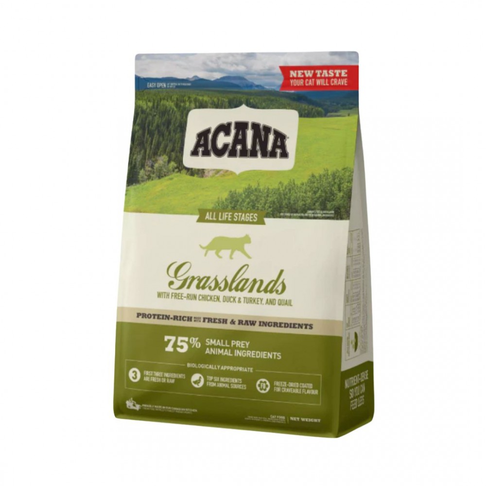 ACANA CAT 340G GRASSLANDS DRY CAT FOOD image 2