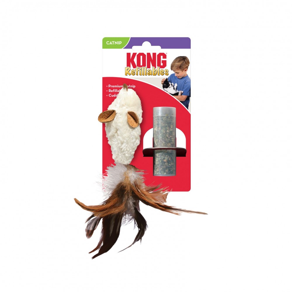 KONG REFILLABLES FEATHER MOUSE image 2