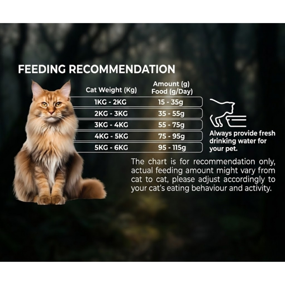 LOYAL BEAST SUPER PREMIUM 2KG COAT & FLEA HEALTH DRY CAT FOOD image 5