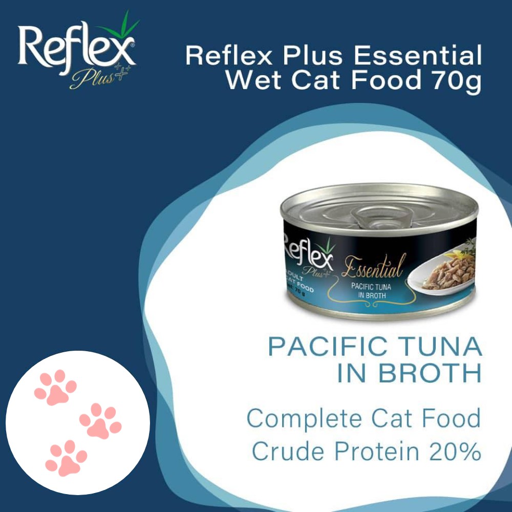 REFLEX PLUS ESSENTIAL PACIFIC TUNA IN BROTH 70G WET CAT FOOD image 2