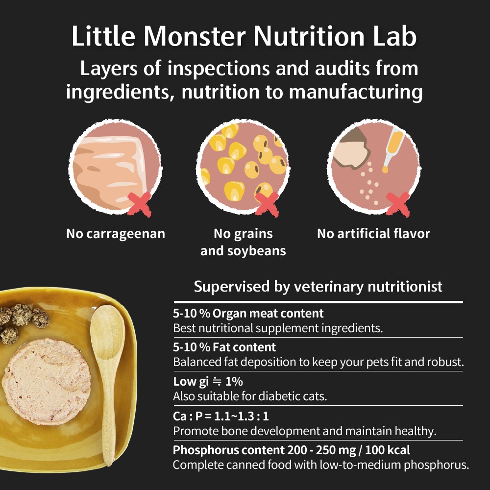 LITOMON DOUBLE SOURCE PROTEIN COMPLETE CANNED 165G MACKEREL & CHICKEN WET CAT FOOD image 5