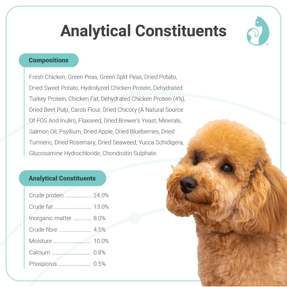 PET UNIVERSE NOURISH DOG VITALITY 4KG DIGESTIVE AND WEIGHT CONTROL WITH FRESH CHICKEN + TURKEY DRY DOG FOOD image 5