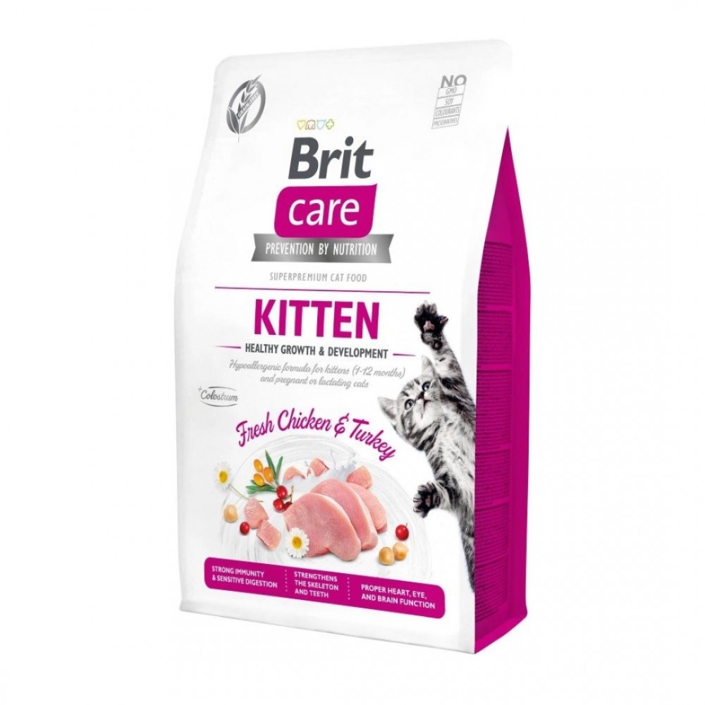 BRIT CARE CAT 2KG GRAIN FREE KITTEN HEALTHY GROWTH & DEVELOPMENT DRY CAT FOOD image 2
